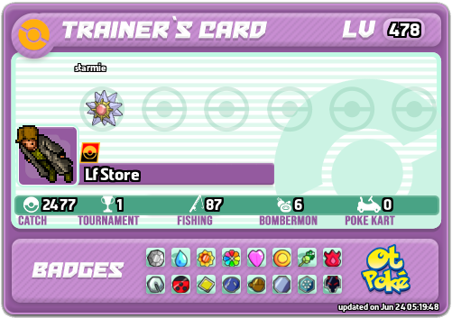 Lf Store Card otPokemon.com