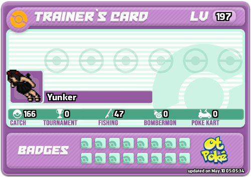 Yunker Card otPokemon.com