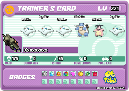 Xxoxoxoxx Card otPokemon.com