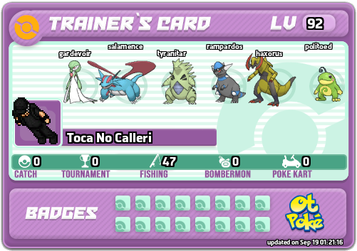 Toca No Calleri Card otPokemon.com