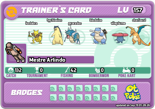 Mestre Arlindo Card otPokemon.com