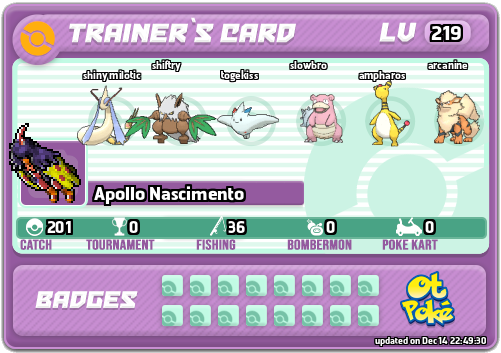 Apollo Nascimento Card otPokemon.com