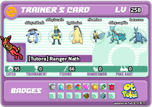 [Tutora] Ranger Nath Card otPokemon.com