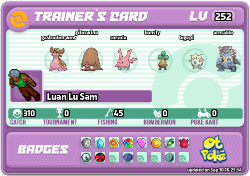 Luan Lu Sam Card otPokemon.com