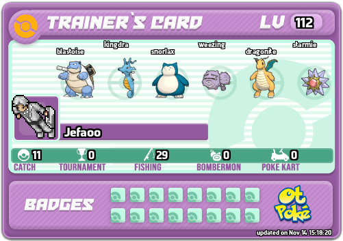 Jefaoo Card otPokemon.com