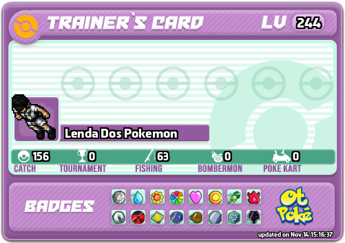 Lenda Dos Pokemon Card otPokemon.com