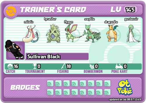 Sullivan Black Card otPokemon.com