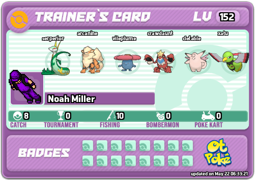 Noah Miller Card otPokemon.com