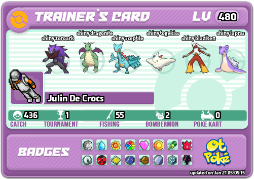 Julin De Crocs Card otPokemon.com