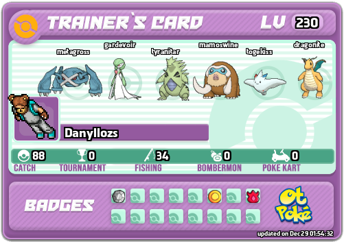 Danyllozs Card otPokemon.com