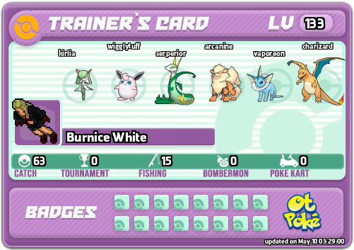 Burnice White Card otPokemon.com