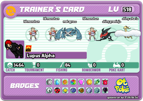 Lupus Alpha Card otPokemon.com