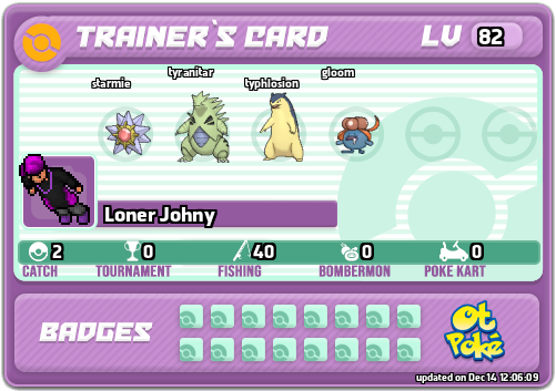 Loner Johny Card otPokemon.com