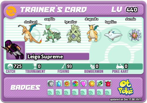 Leigo Supreme Card otPokemon.com