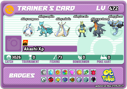 Akashi Xp Card otPokemon.com