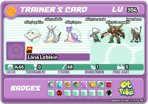 Livia Loblein Card otPokemon.com