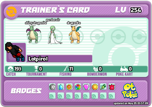 Lotpirol Card otPokemon.com