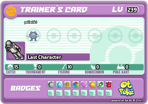 Last Character Card otPokemon.com