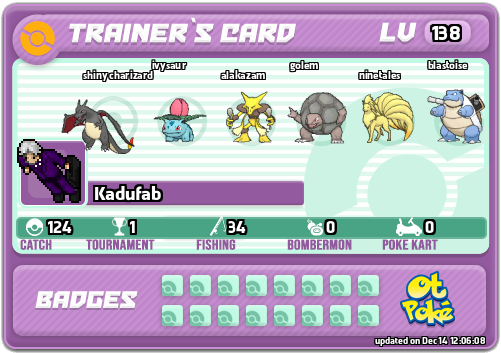 Kadufab Card otPokemon.com