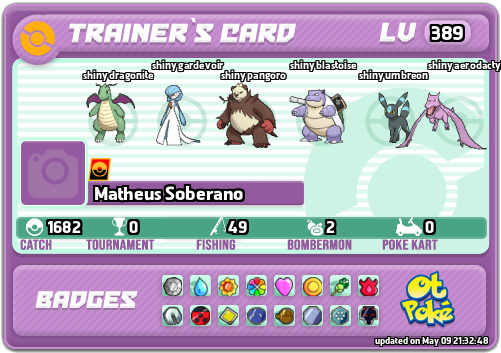 Matheus Soberano Card otPokemon.com