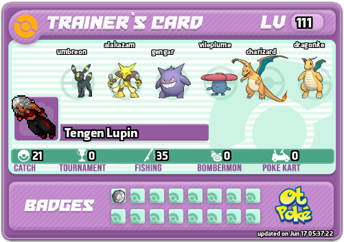Tengen Lupin Card otPokemon.com
