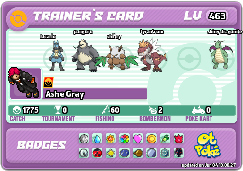 Ashe Gray Card otPokemon.com