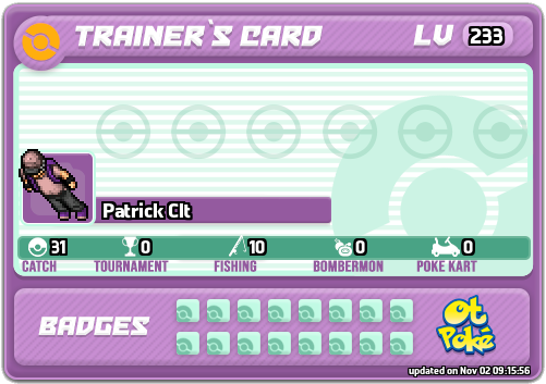 Patrick Clt Card otPokemon.com
