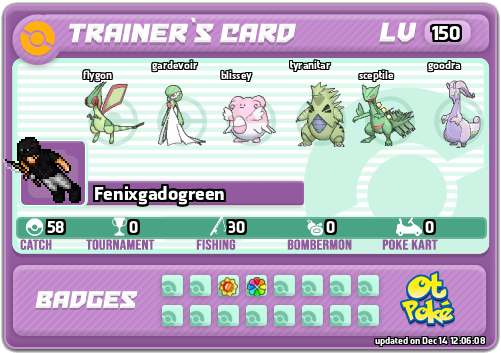 Fenixgadogreen Card otPokemon.com