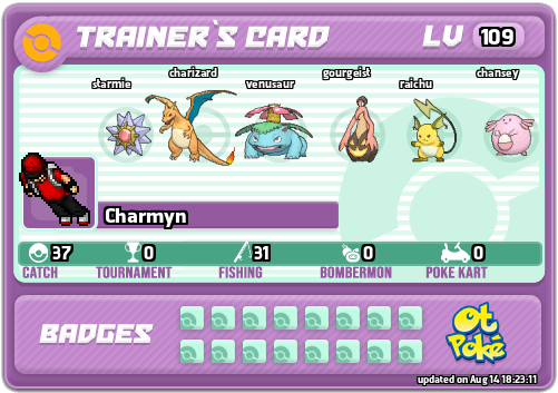 Charmyn Card otPokemon.com