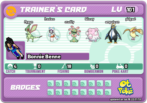Bonnie Benne Card otPokemon.com