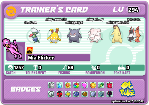 Mia Flicker Card otPokemon.com