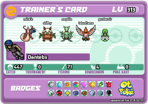 Dantebx Card otPokemon.com
