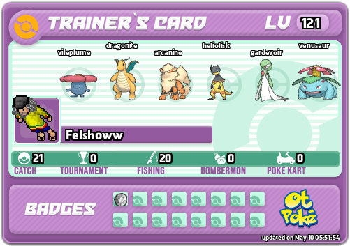 Felshoww Card otPokemon.com