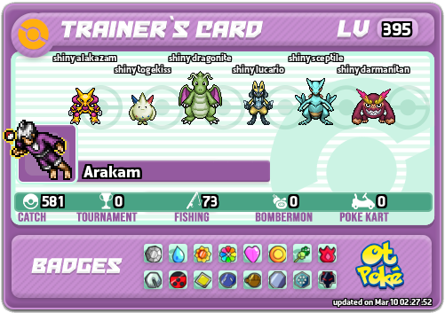 Arakam Card otPokemon.com