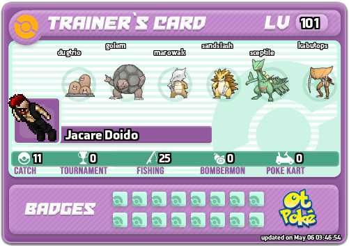 Jacare Doido Card otPokemon.com