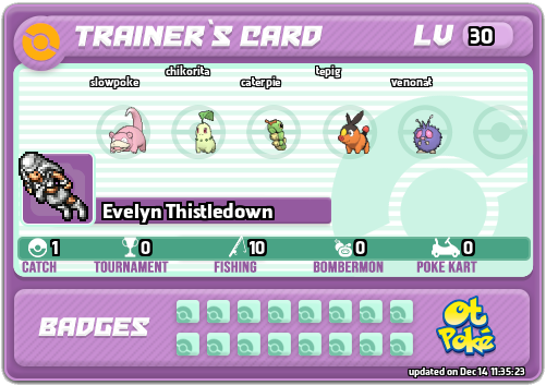Evelyn Thistledown Card otPokemon.com