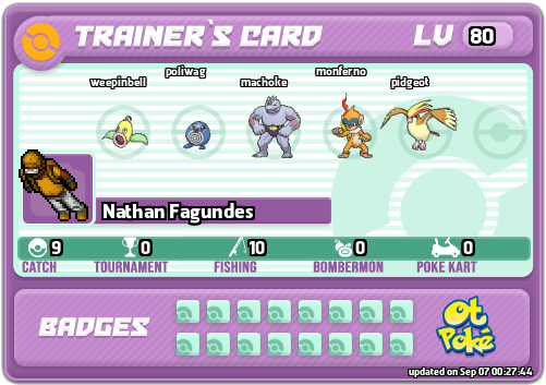 Nathan Fagundes Card otPokemon.com