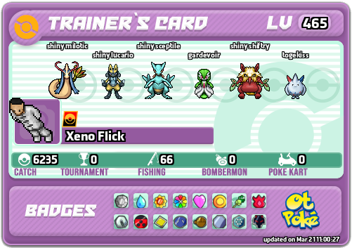 Xeno Flick Card otPokemon.com