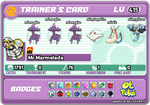 Mr Marmelada Card otPokemon.com