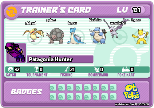 Patagonia Hunter Card otPokemon.com