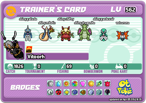Vitoorh Card otPokemon.com