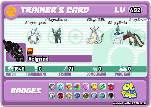 Velgrind Card otPokemon.com