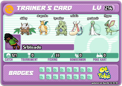Srblisado Card otPokemon.com