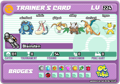 Blainsten Card otPokemon.com