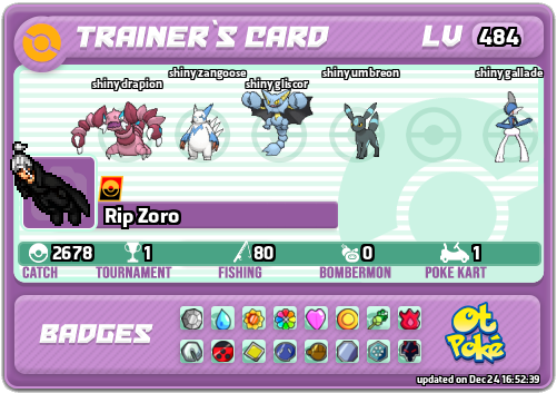 Rip Zoro Card otPokemon.com