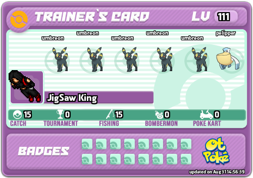 JigSaw King Card otPokemon.com