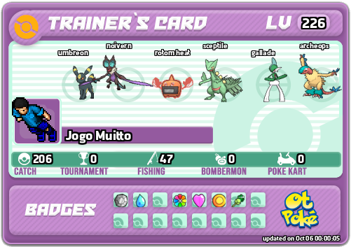 Jogo Muitto Card otPokemon.com