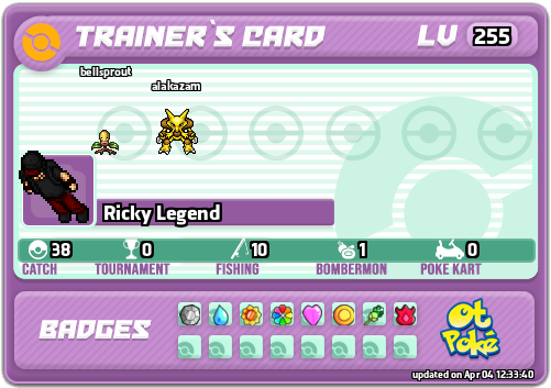 Ricky Legend Card otPokemon.com