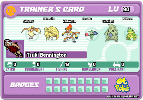 Tsuki Bennington Card otPokemon.com