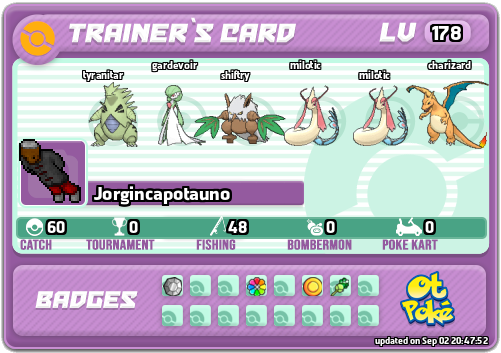 Jorgincapotauno Card otPokemon.com
